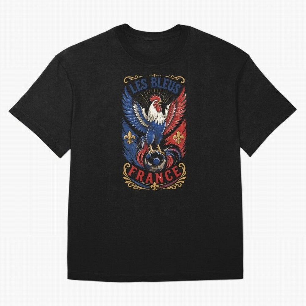 France Soccer Rooster - Les Bleus Vintage Patriotic Football Fan T-Shirt Classic T-Shirt Celebrate Soccer Greatness during FIFA World Cup 2026 USA Canada Mexico Spirit, Inspired by England, Messi, CR7 and Mbappe, Stadium Chants, National Pride,