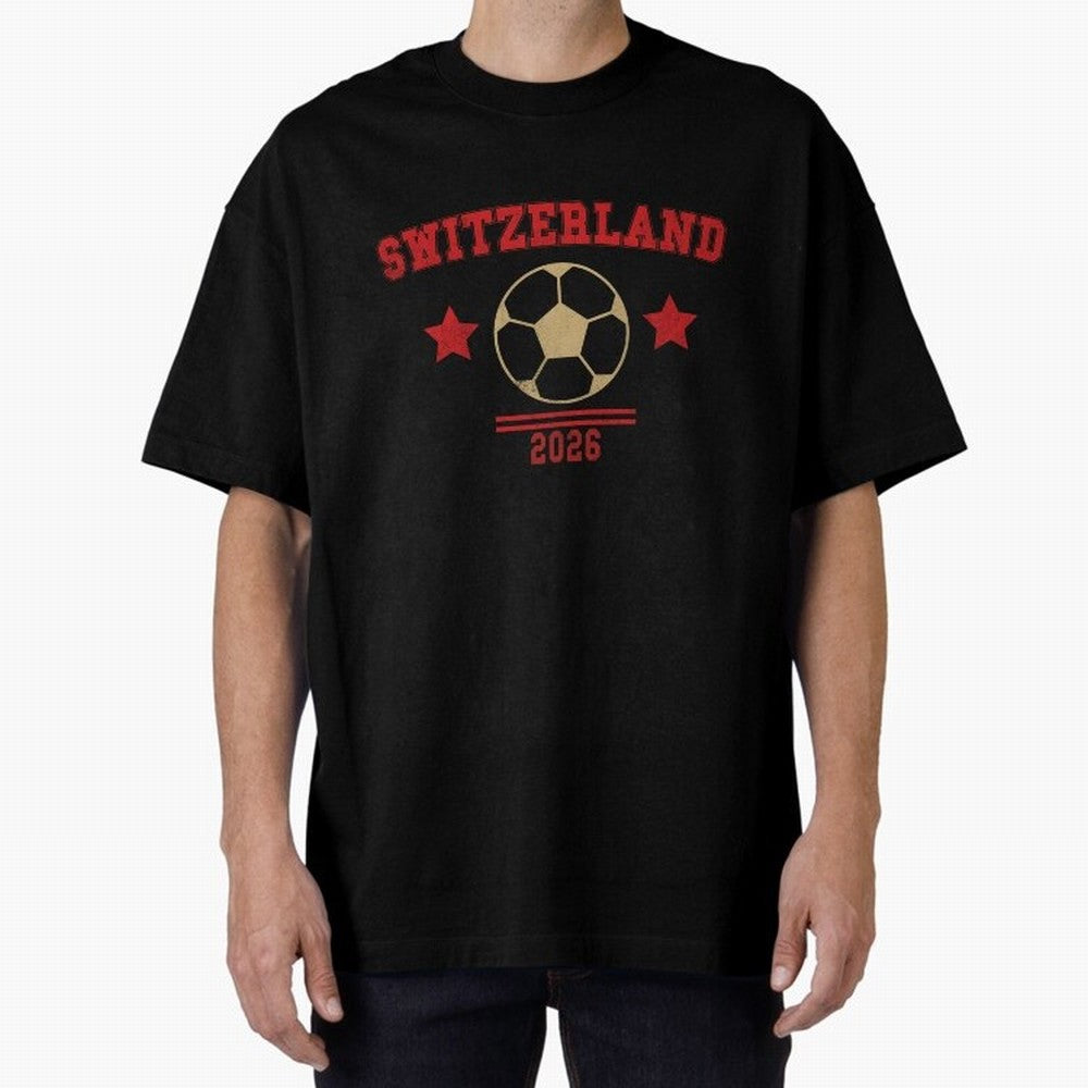Switzerland ¡ª Vintage Soccer Tee Classic T-Shirt Remember Global Football Passion for FIFA World Cup 2026, Built around CR7 and Messi, England and Germany, Worldwide Fan Energy, Dramatic Goals, Stadium Lights and Championship Celebrations; Perfect