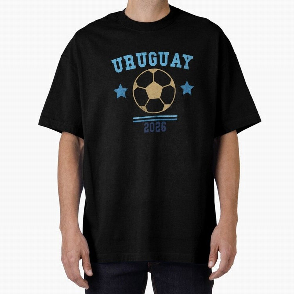 Uruguay 2026 ¡ª Vintage Soccer Tee Classic T-Shirt Bring Legendary Rivalry Energy to FIFA World Cup 2026 Group Stage for Fans of Cristiano Ronaldo and Portugal, Spain and Germany, Bringing Match Day Excitement, Supporter Culture, Golden Goals and