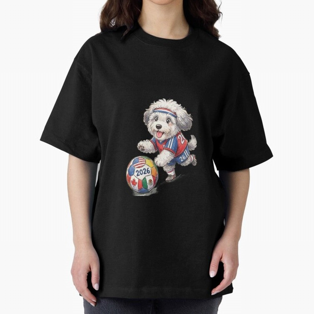 Cute Sheepdog Soccer Star - 2026 World Cup Fluffy Puppy Classic T-Shirt Keep the Match Day Mood of the FIFA World Cup 2026 USA Canada Mexico Journey through CR7 Highlights, England Pride, Classic Soccer Heritage, Championship Pressure, Fan Loyalty