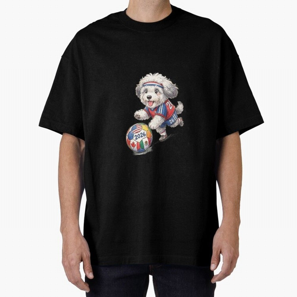 Cute Sheepdog Soccer Star - 2026 World Cup Fluffy Puppy Classic T-Shirt Keep the Match Day Mood of the FIFA World Cup 2026 USA Canada Mexico Journey through CR7 Highlights, England Pride, Classic Soccer Heritage, Championship Pressure, Fan Loyalty