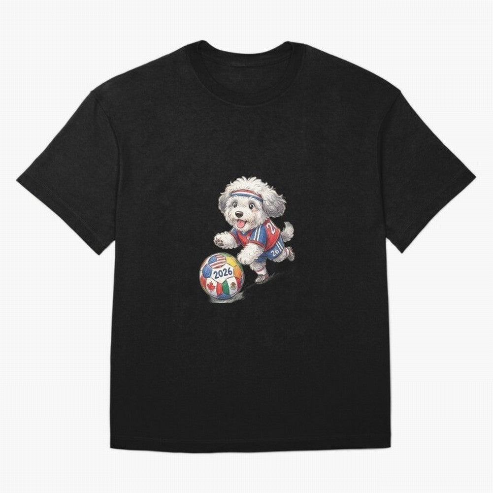 Cute Sheepdog Soccer Star - 2026 World Cup Fluffy Puppy Classic T-Shirt Keep the Match Day Mood of the FIFA World Cup 2026 USA Canada Mexico Journey through CR7 Highlights, England Pride, Classic Soccer Heritage, Championship Pressure, Fan Loyalty