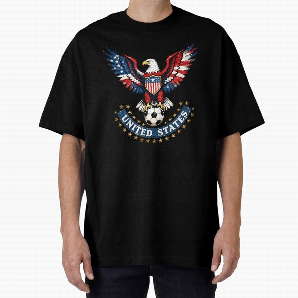 USA Soccer Eagle - United States Football Fan Classic T-Shirt Honor the Beautiful Game during FIFA World Cup 2026 for Fans of Cristiano Ronaldo and Brazil, Bringing Football History, Final Match Energy, Crowd Noise and Once in a Lifetime Moments;