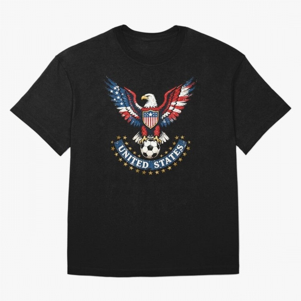 USA Soccer Eagle - United States Football Fan Classic T-Shirt Honor the Beautiful Game during FIFA World Cup 2026 for Fans of Cristiano Ronaldo and Brazil, Bringing Football History, Final Match Energy, Crowd Noise and Once in a Lifetime Moments;
