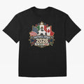Football Spirit 2026 USA Mexico Canada Patch Design Classic T-Shirt Honor Champions and Dreams in FIFA World Cup 2026 Group Stage Capturing Messi, CR7 and Mbappe, England, France and Netherlands Energy, Tournament Hype, Historic Matchups, Family