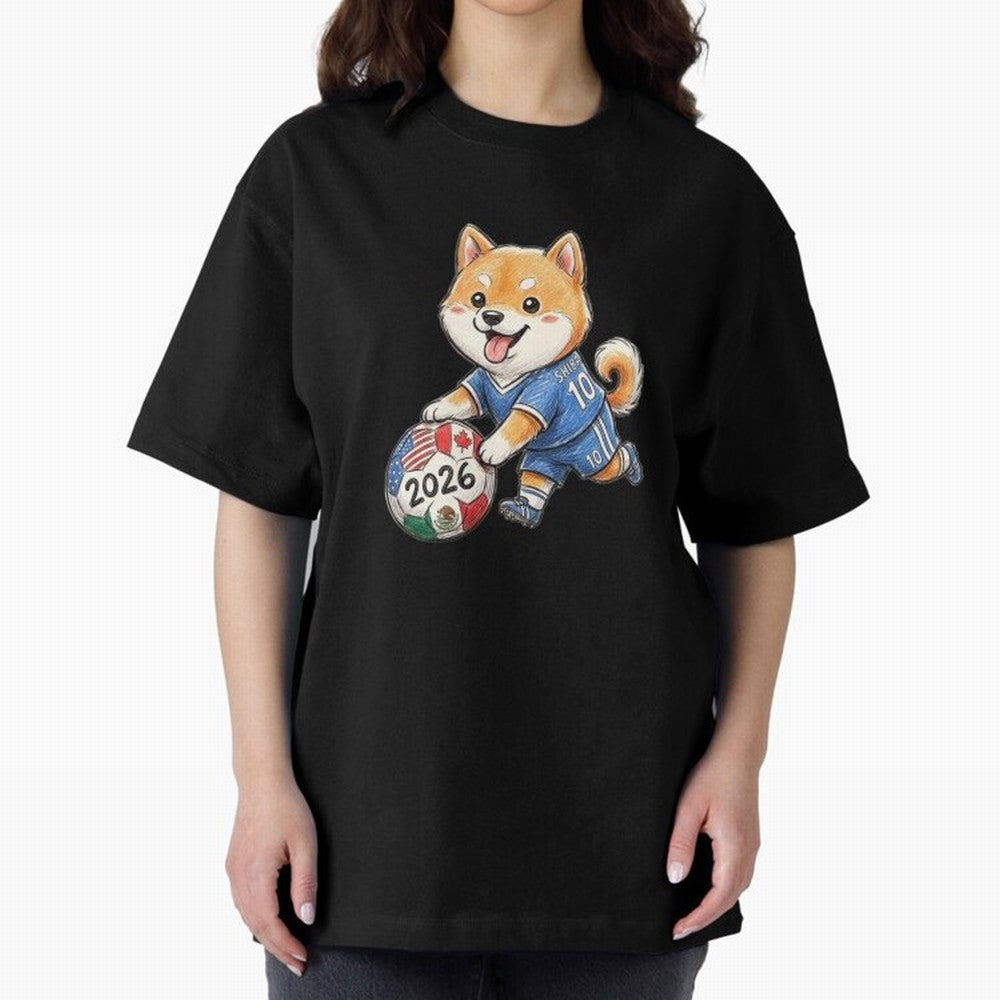 Cute Shiba Inu Soccer Star #10 - World Cup 2026 Edition Classic T-Shirt Celebrate Rivalries and Pride in Match Day Hype around FIFA World Cup 2026 Group Stage, Messi, Netherlands, Vintage Soccer Flavor, Modern Football Stars, National Flags and