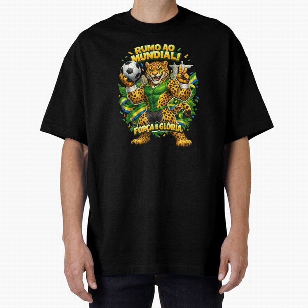 Brazil World Cup 2026 Jaguar Fan Art Classic T-Shirt Celebrate Golden Goal Energy in FIFA World Cup 2026 for Fans of Haaland and Netherlands, Bringing Championship Spirit, Famous Goals, Roaring Crowds and International Football Unity; Built for