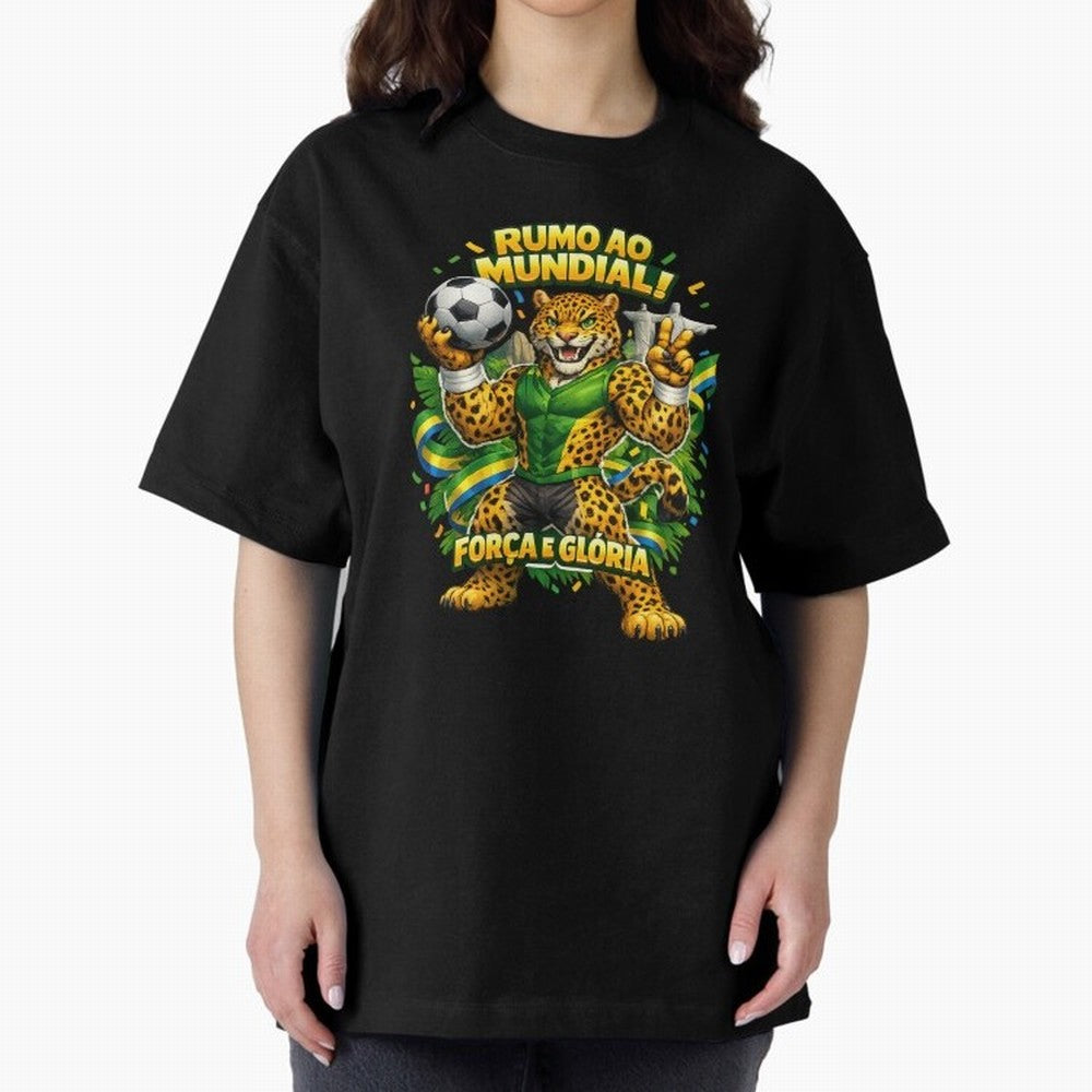 Brazil World Cup 2026 Jaguar Fan Art Classic T-Shirt Celebrate Golden Goal Energy in FIFA World Cup 2026 for Fans of Haaland and Netherlands, Bringing Championship Spirit, Famous Goals, Roaring Crowds and International Football Unity; Built for