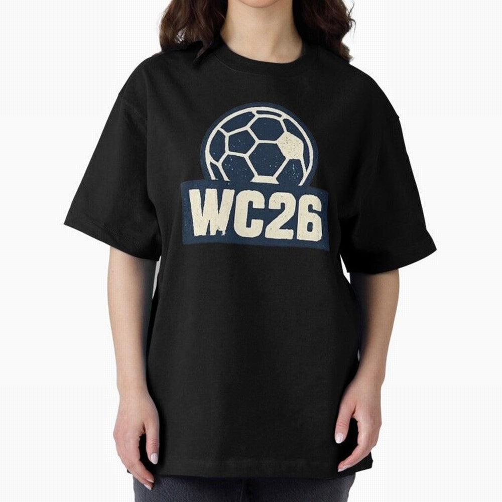WC26 Retro Soccer Ball Vintage Football Fan Design Classic T-Shirt Feel International Energy from FIFA World Cup 2026 USA Canada Mexico Centered on Haaland, Argentina Energy, Match Day Excitement, Supporter Culture, Golden Goals and Global Football