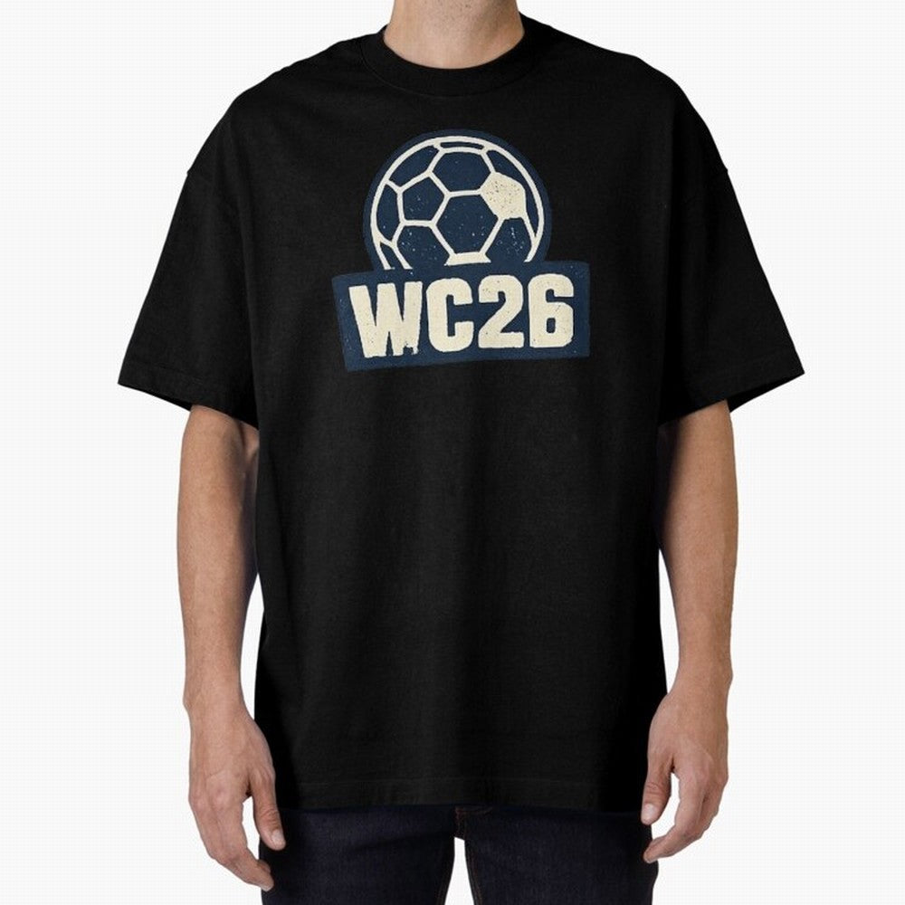 WC26 Retro Soccer Ball Vintage Football Fan Design Classic T-Shirt Feel International Energy from FIFA World Cup 2026 USA Canada Mexico Centered on Haaland, Argentina Energy, Match Day Excitement, Supporter Culture, Golden Goals and Global Football