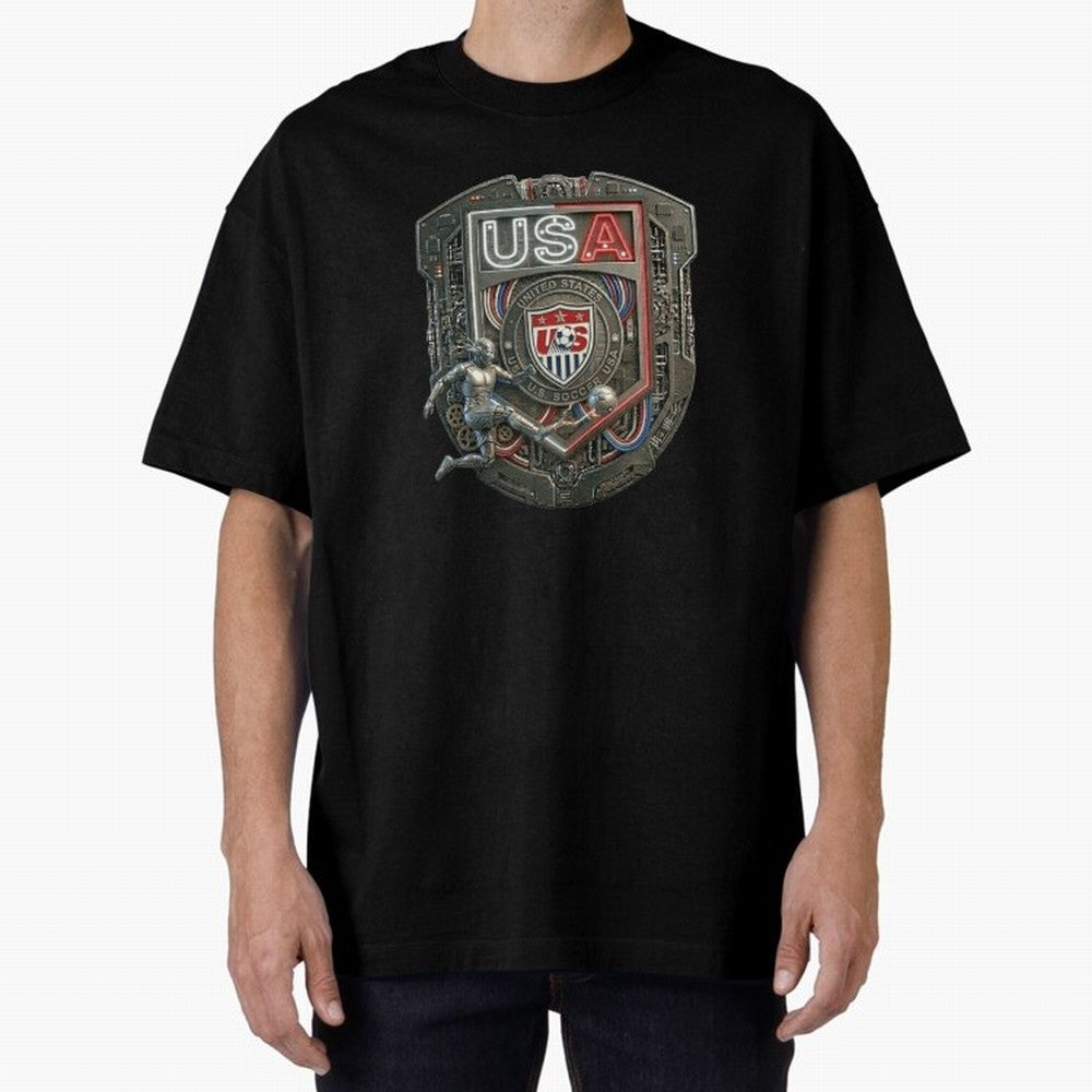 USA SOCCER SHIELD KICKING BALL Classic T-Shirt Relive Global Football Passion for FIFA World Cup 2026 USA Canada Mexico, Centered on Neymar, Haaland and Cristiano Ronaldo, Argentina, France and Brazil, Retro Football Energy, Iconic Rivalries,