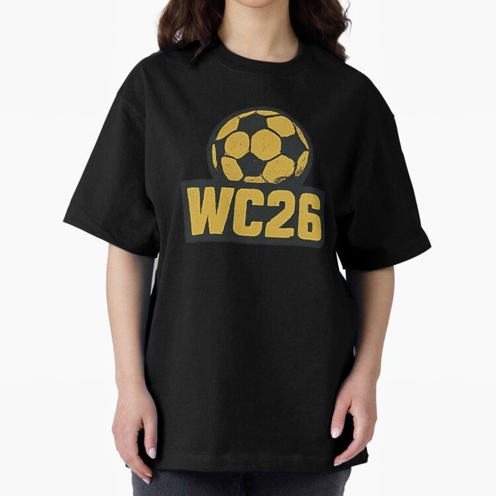 WC26 Soccer Ball Vintage Football Fan Design Classic T-Shirt Share the Excitement of Global Football Passion for FIFA World Cup 2026, Filled with Messi, CR7 and Mbappe, Spain and Netherlands, Supporter Pride, Iconic Celebrations, Legendary Names