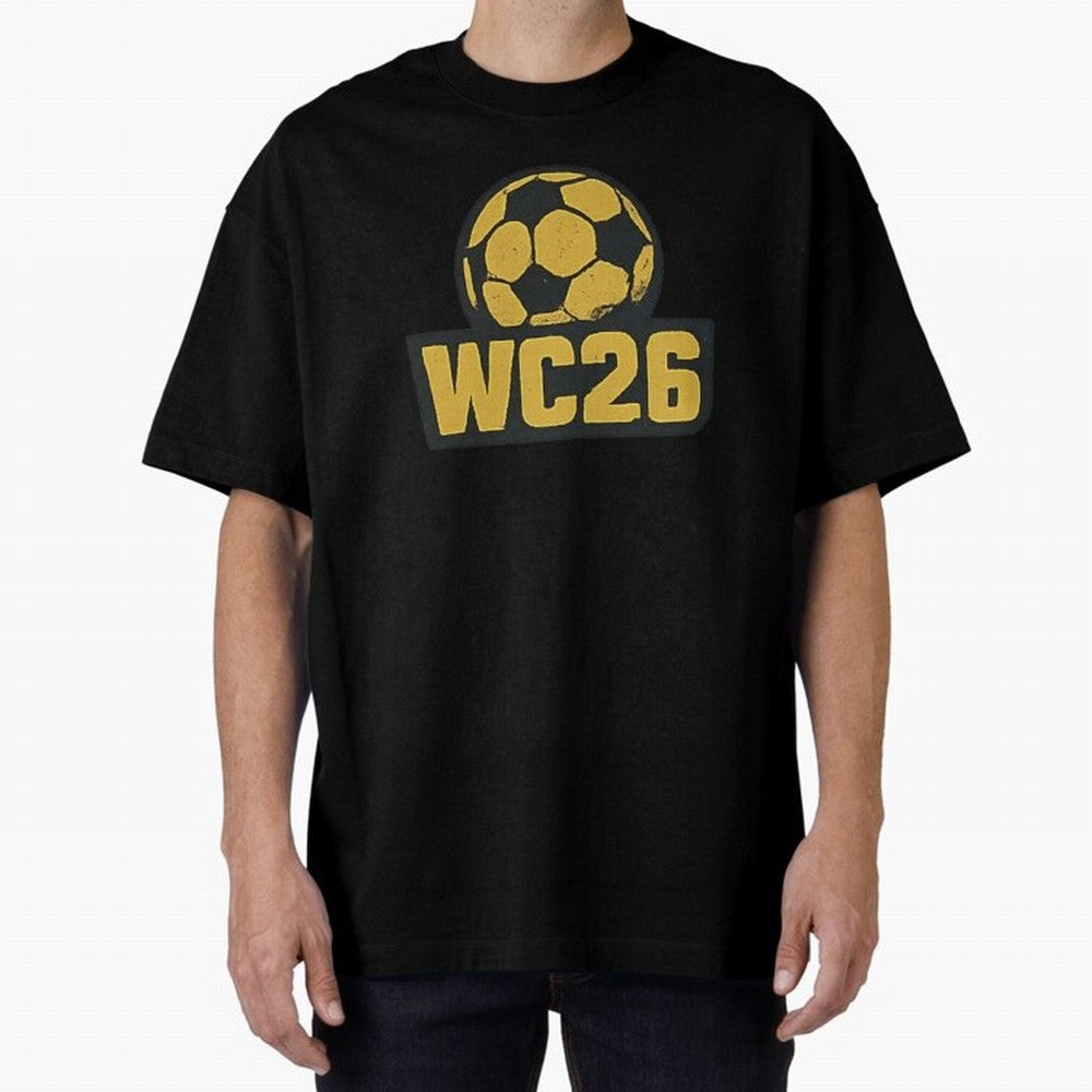 WC26 Soccer Ball Vintage Football Fan Design Classic T-Shirt Share the Excitement of Global Football Passion for FIFA World Cup 2026, Filled with Messi, CR7 and Mbappe, Spain and Netherlands, Supporter Pride, Iconic Celebrations, Legendary Names