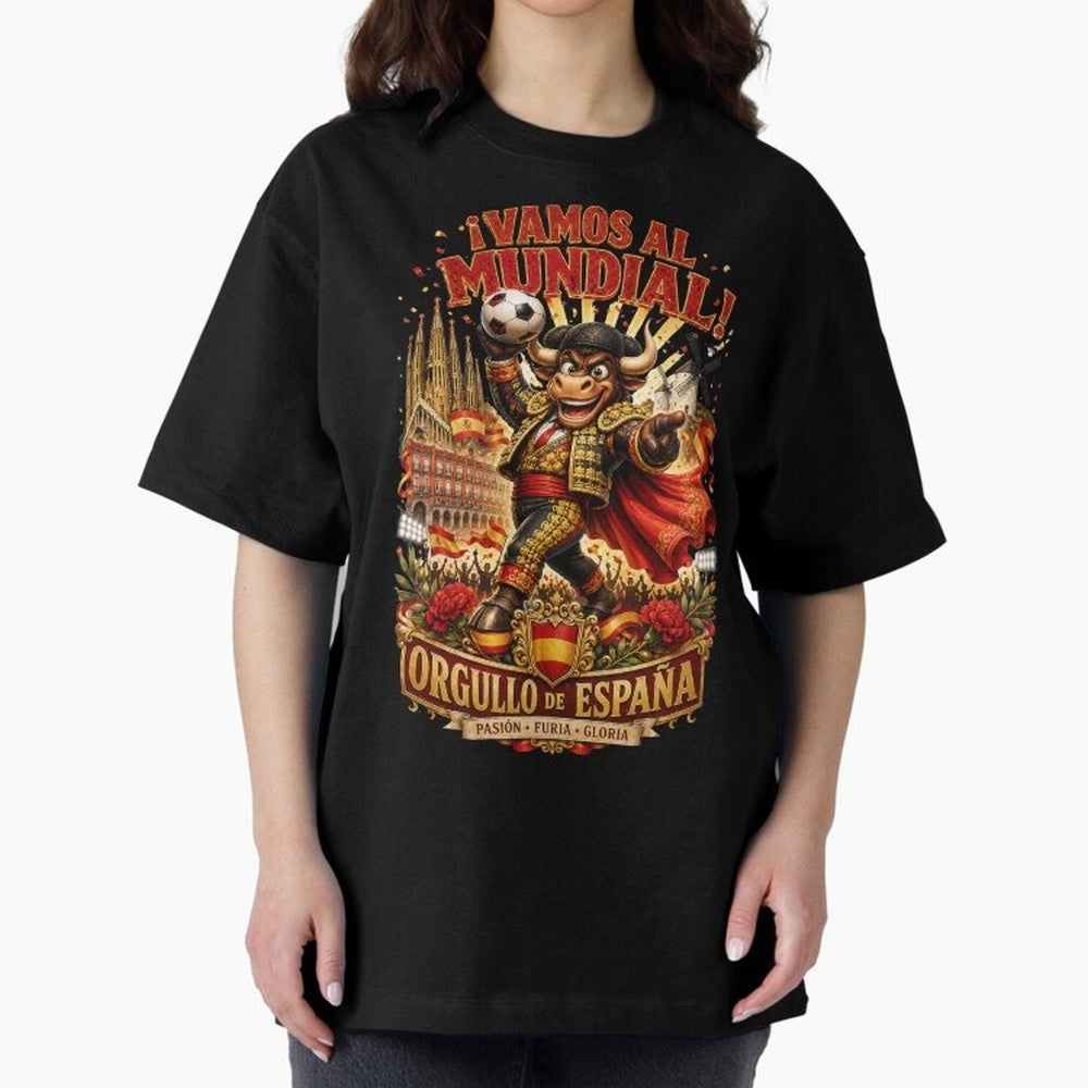 Spain World Cup 2026 Bull Fan Art Classic T-Shirt Step into Global Football Passion for FIFA World Cup 2026 USA Canada Mexico, Capturing Messi and Cristiano Ronaldo, France, Classic Soccer Heritage, Championship Pressure, Fan Loyalty and