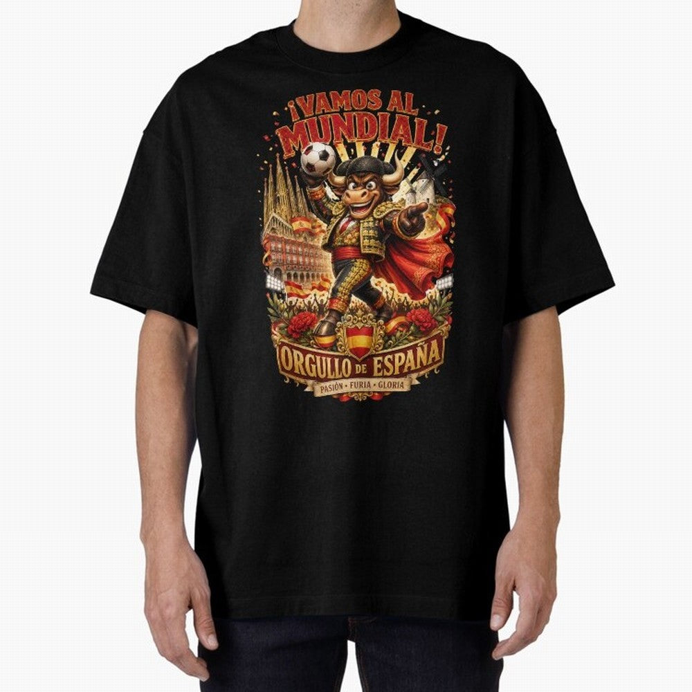 Spain World Cup 2026 Bull Fan Art Classic T-Shirt Step into Global Football Passion for FIFA World Cup 2026 USA Canada Mexico, Capturing Messi and Cristiano Ronaldo, France, Classic Soccer Heritage, Championship Pressure, Fan Loyalty and