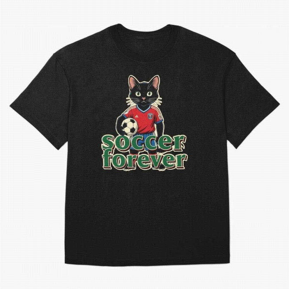 Soccer Forever Retro Cat Classic T-Shirt Join the Countdown to FIFA World Cup 2026 USA Canada Mexico with Cristiano Ronaldo, Haaland and CR7, Brazil Energy, Game Day Rituals, Football Legends, Country Pride and the Road to the Final; Ideal for Fans