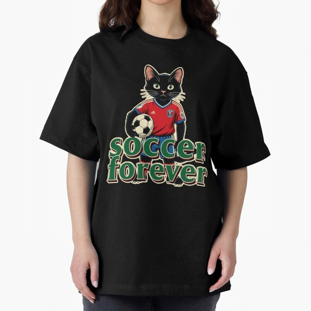 Soccer Forever Retro Cat Classic T-Shirt Join the Countdown to FIFA World Cup 2026 USA Canada Mexico with Cristiano Ronaldo, Haaland and CR7, Brazil Energy, Game Day Rituals, Football Legends, Country Pride and the Road to the Final; Ideal for Fans