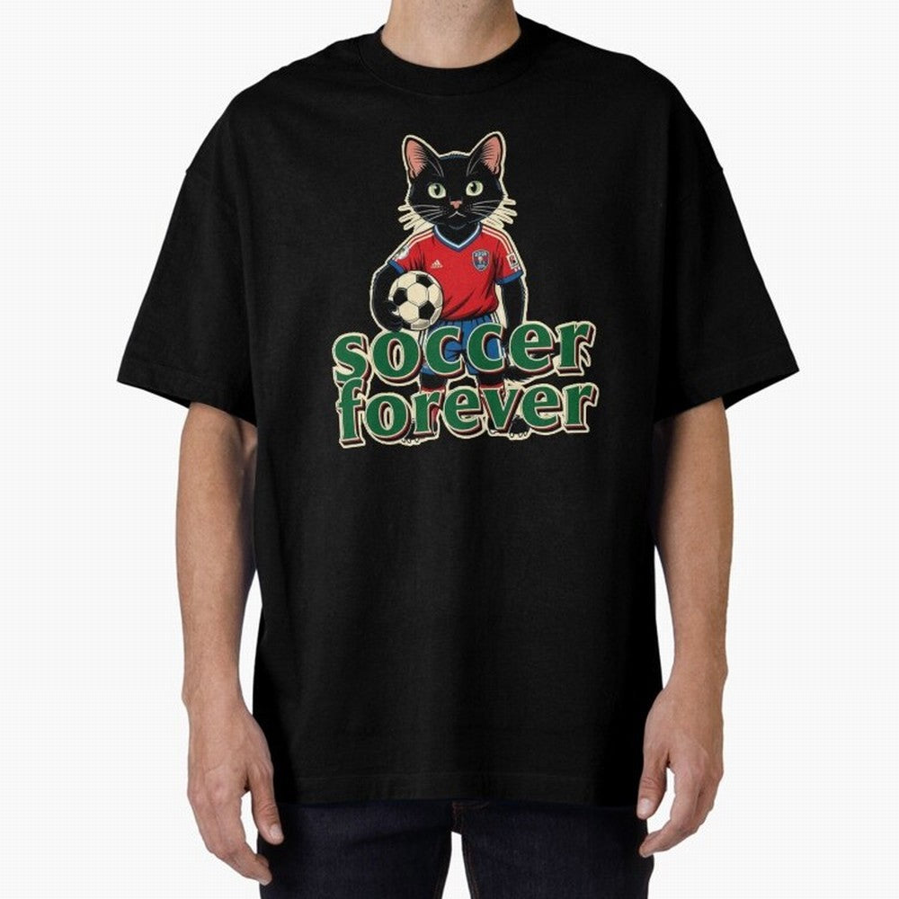 Soccer Forever Retro Cat Classic T-Shirt Join the Countdown to FIFA World Cup 2026 USA Canada Mexico with Cristiano Ronaldo, Haaland and CR7, Brazil Energy, Game Day Rituals, Football Legends, Country Pride and the Road to the Final; Ideal for Fans