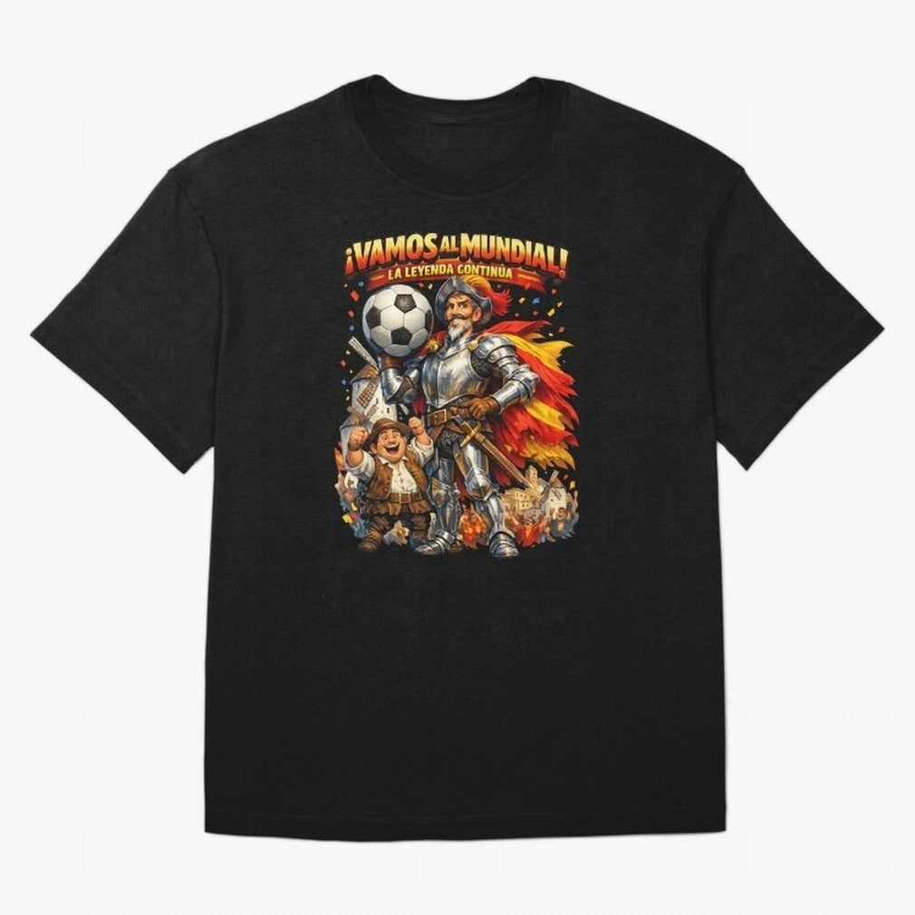 Spain World Cup 2026 Don Quixote Fan Shirt Classic T-Shirt Upgrade the FIFA World Cup 2026 USA Canada Mexico Journey through Cristiano Ronaldo Highlights, England and Germany Pride, Football Passion, Legendary Performances, Festival Vibes and