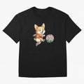 Cute Corgi Soccer Striker - 2026 World Cup Orange Jersey Classic T-Shirt Show Your Love for Global Football Passion for FIFA World Cup 2026 USA Canada Mexico, Filled with CR7 and Messi, Germany, Football History, Final Match Energy, Crowd Noise and