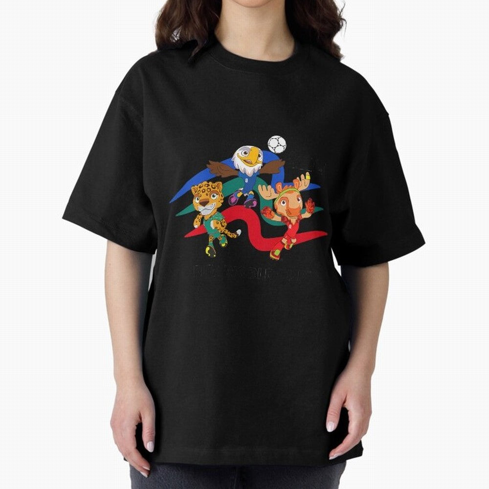 Kids World Cup26 Host Country Mascots Action Classic T-Shirt Back Your Heroes with FIFA World Cup 2026 Group Stage for Fans of Mbappe and England, France and Netherlands, Bringing Football Passion, Legendary Performances, Festival Vibes and