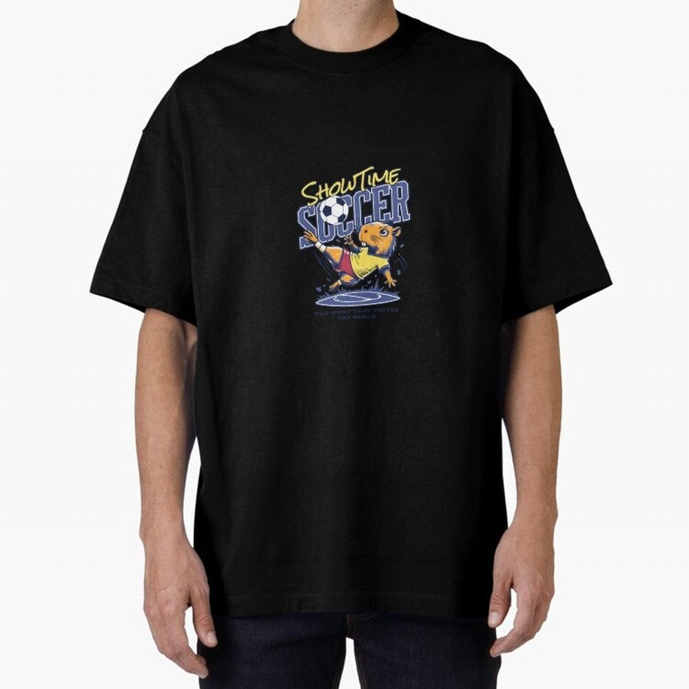 Capybara Soccer Showdown - Showtime World Cup Classic T-Shirt Make the Season About FIFA World Cup 2026 USA Canada Mexico Spirit, with France, Haaland and Mbappe, Vintage Soccer Flavor, Modern Football Stars, National Flags and Final Night Emotion;