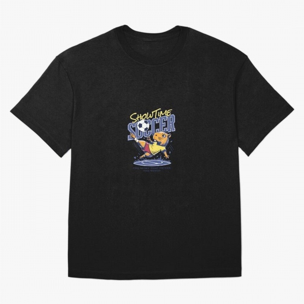 Capybara Soccer Showdown - Showtime World Cup Classic T-Shirt Make the Season About FIFA World Cup 2026 USA Canada Mexico Spirit, with France, Haaland and Mbappe, Vintage Soccer Flavor, Modern Football Stars, National Flags and Final Night Emotion;