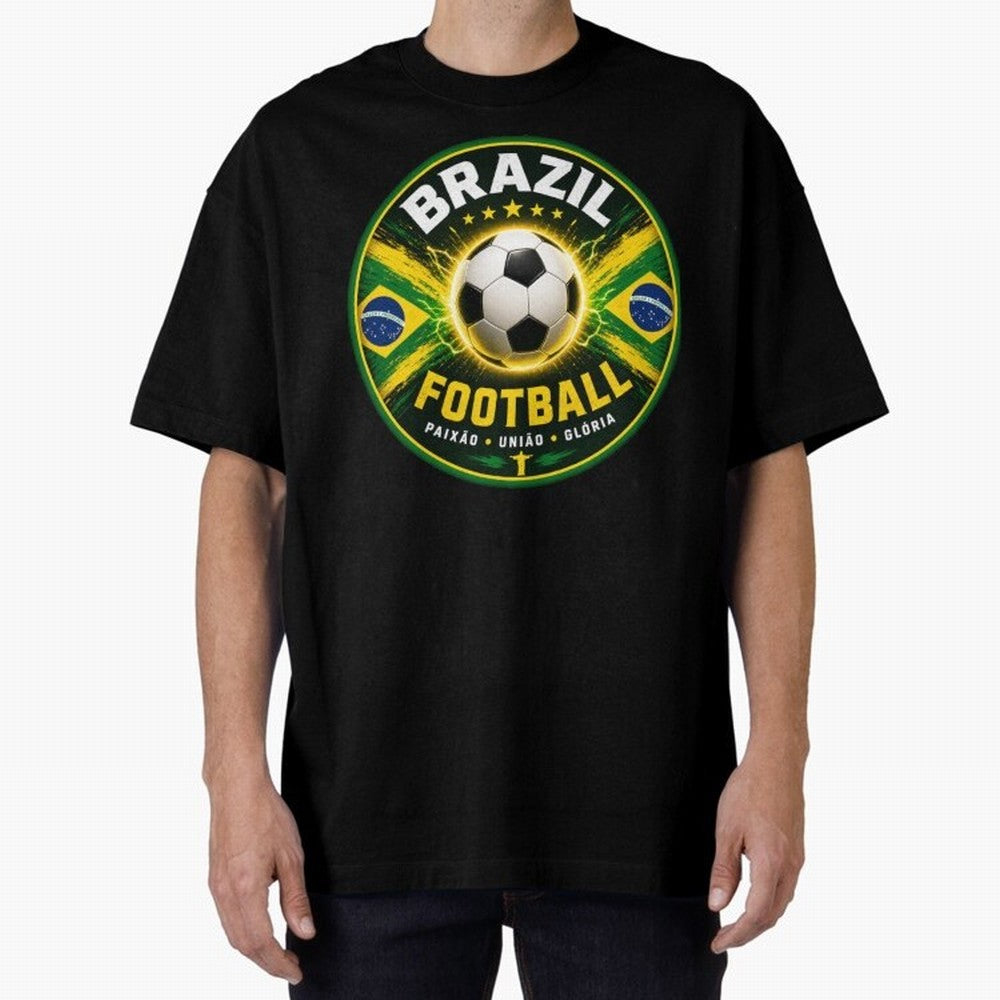 Elegant Brazil Football Emblem Classic T-Shirt Make Memories around Match Day Hype around FIFA World Cup 2026 Group Stage, CR7 and Messi, France, Game Day Rituals, Football Legends, Country Pride and the Road to the Final; Great for Supporters Who