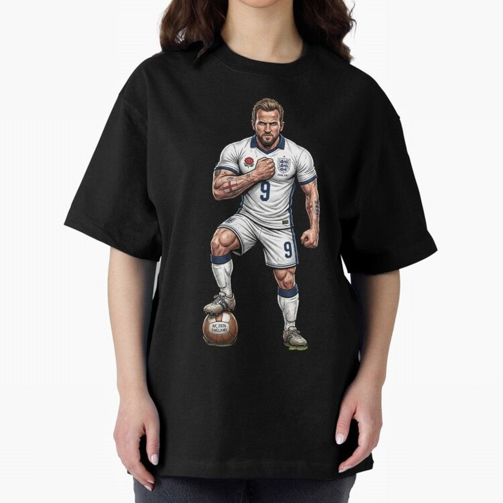 English Soccer Warrior Hyper-Realistic Poster Classic T-Shirt Show Support during Global Football Passion for FIFA World Cup 2026, Built around Neymar, England and Germany, Stadium Memories, Football Loyalty, International Chants and Championship