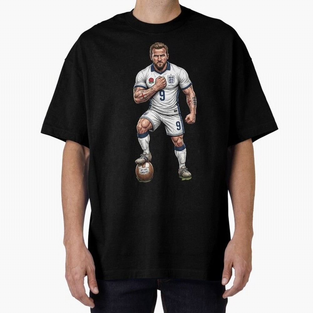English Soccer Warrior Hyper-Realistic Poster Classic T-Shirt Show Support during Global Football Passion for FIFA World Cup 2026, Built around Neymar, England and Germany, Stadium Memories, Football Loyalty, International Chants and Championship