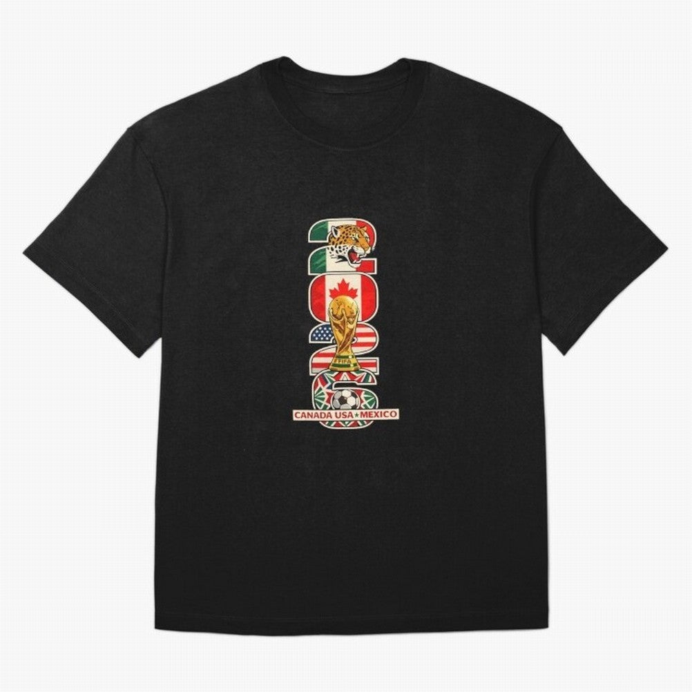 Vertical Host Nations Landmark Art Classic T-Shirt Celebrate Match Day Hype around FIFA World Cup 2026 USA Canada Mexico, CR7 and Messi, England and Germany, Champion Mindset, Group Stage Buzz, Knockout Tension and Passionate Fan Culture; Great for