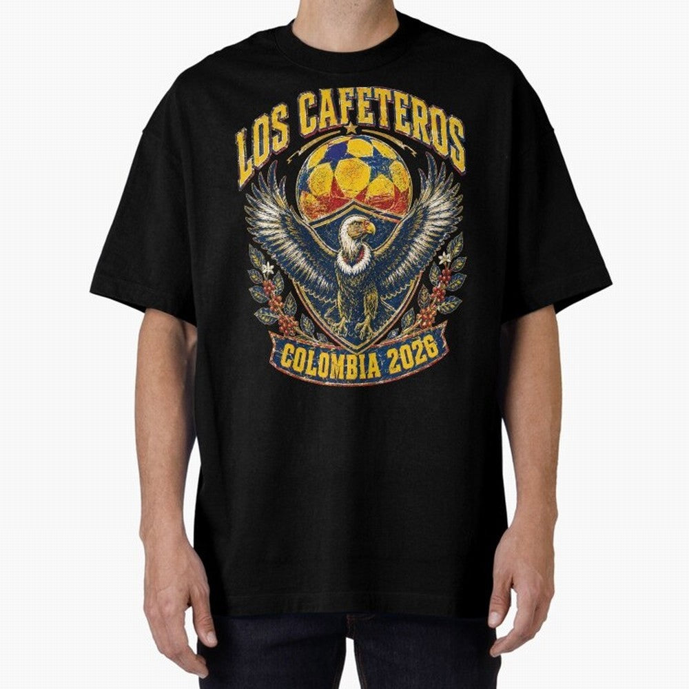Los Cafeteros Colombia 2026 World Cup Soccer T-Shirt Classic T-Shirt Make Game Day About FIFA World Cup 2026 USA Canada Mexico Spirit, Connected to France, Neymar, Championship Spirit, Famous Goals, Roaring Crowds and International Football Unity;