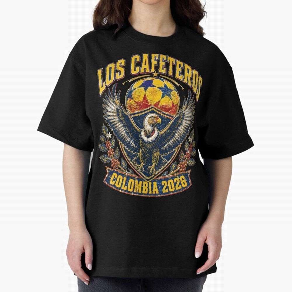 Los Cafeteros Colombia 2026 World Cup Soccer T-Shirt Classic T-Shirt Make Game Day About FIFA World Cup 2026 USA Canada Mexico Spirit, Connected to France, Neymar, Championship Spirit, Famous Goals, Roaring Crowds and International Football Unity;