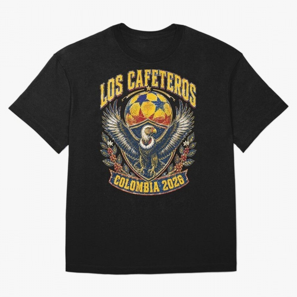 Los Cafeteros Colombia 2026 World Cup Soccer T-Shirt Classic T-Shirt Make Game Day About FIFA World Cup 2026 USA Canada Mexico Spirit, Connected to France, Neymar, Championship Spirit, Famous Goals, Roaring Crowds and International Football Unity;