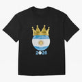 Argentina Football Champion Crown 2026 Classic T-Shirt Carry the Colors and Pride of FIFA World Cup 2026 Group Stage for Fans of Messi and Brazil, Bringing Football History, Final Match Energy, Crowd Noise and Once in a Lifetime Moments; Created