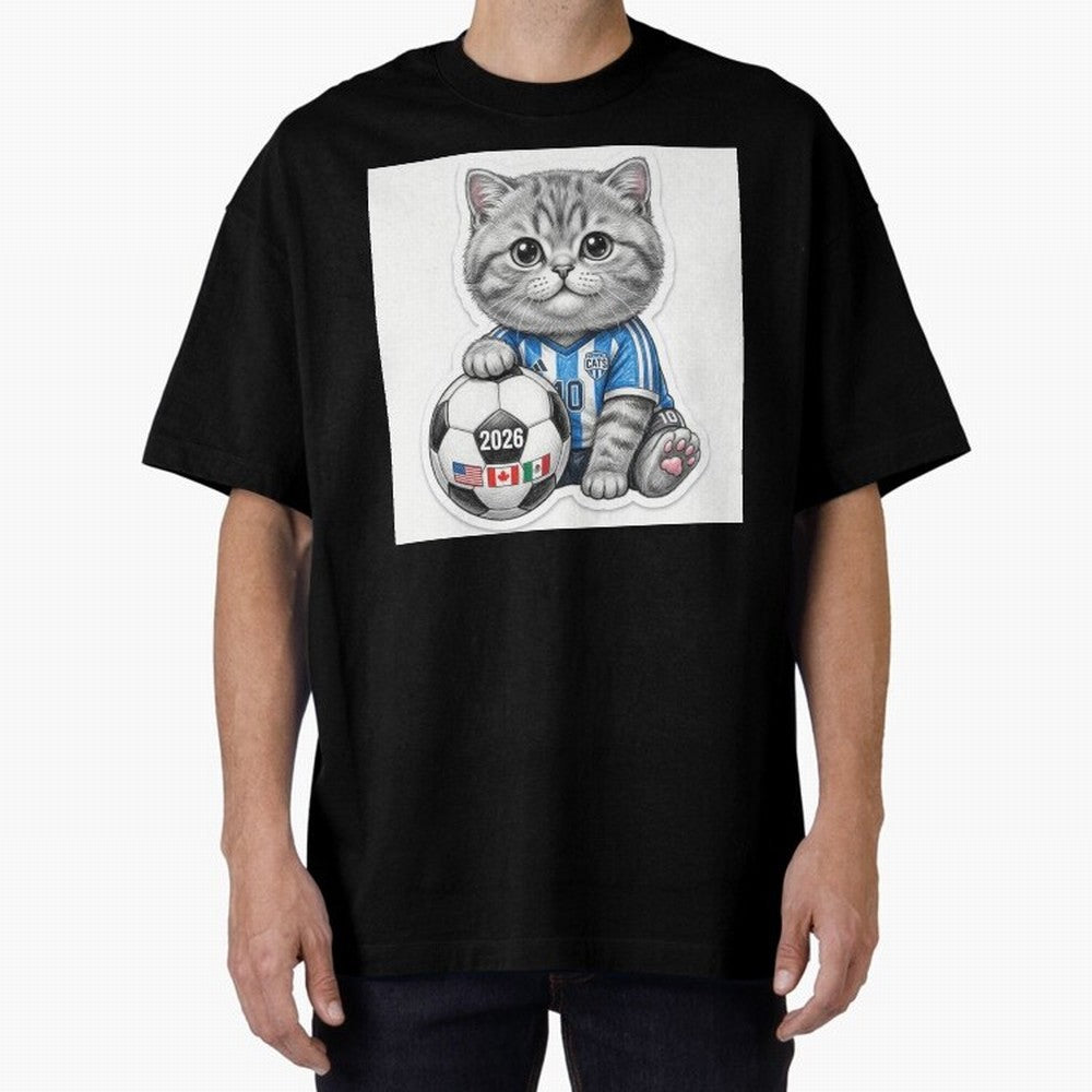 Cute Soccer Kitten #10 - FIFA 2026 World Cup Fan Art Classic T-Shirt Show Your Tournament Heart for FIFA World Cup 2026 Group Stage Spirit, Connected to Spain and Netherlands, Cristiano Ronaldo, Fan Favorite Moments, National Team Passion, Big