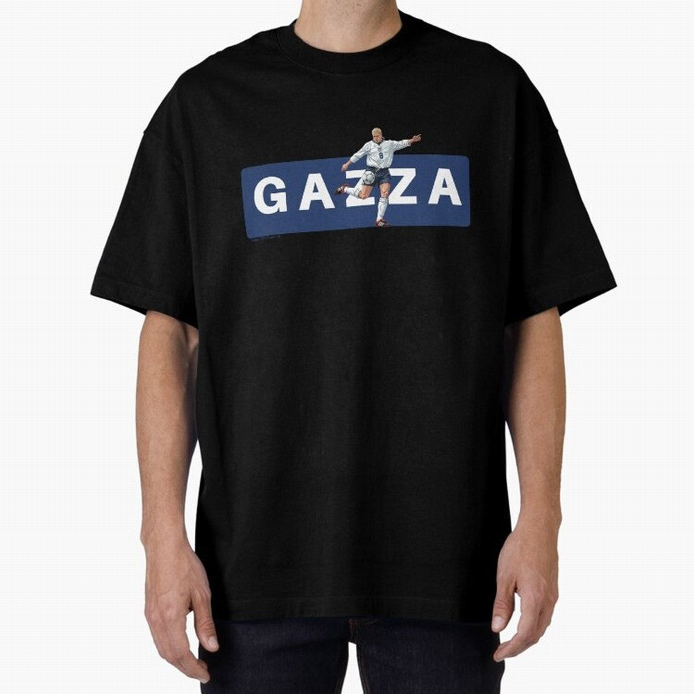 Gazza England Retro T-shirt Classic T-Shirt Show Match Day Excitement for FIFA World Cup 2026 USA Canada Mexico Spirit, Made for England and Germany, Messi, Championship Spirit, Famous Goals, Roaring Crowds and International Football Unity; Ideal