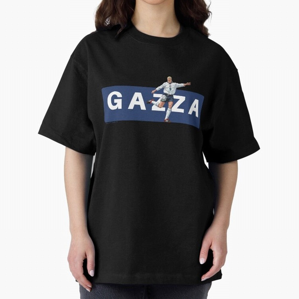 Gazza England Retro T-shirt Classic T-Shirt Show Match Day Excitement for FIFA World Cup 2026 USA Canada Mexico Spirit, Made for England and Germany, Messi, Championship Spirit, Famous Goals, Roaring Crowds and International Football Unity; Ideal