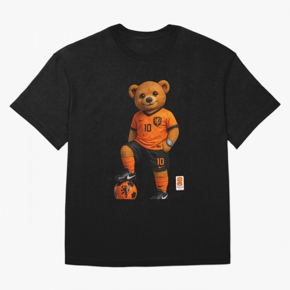Netherlands Soccer Bear World Cup Teddy Bear Classic T-Shirt Honor the Football Icons of FIFA World Cup 2026 Group Stage Spirit, Filled with England and Germany, Haaland and Mbappe, Fan Favorite Moments, National Team Passion, Big Match Drama and