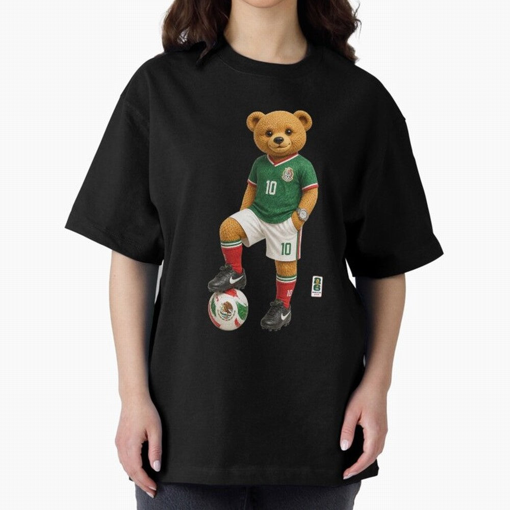 Mexico Soccer Bear World Cup Teddy Bear Classic T-Shirt Celebrate Fan Culture around Match Day Hype around FIFA World Cup 2026 Group Stage, CR7, Germany, Game Day Rituals, Football Legends, Country Pride and the Road to the Final; Built for