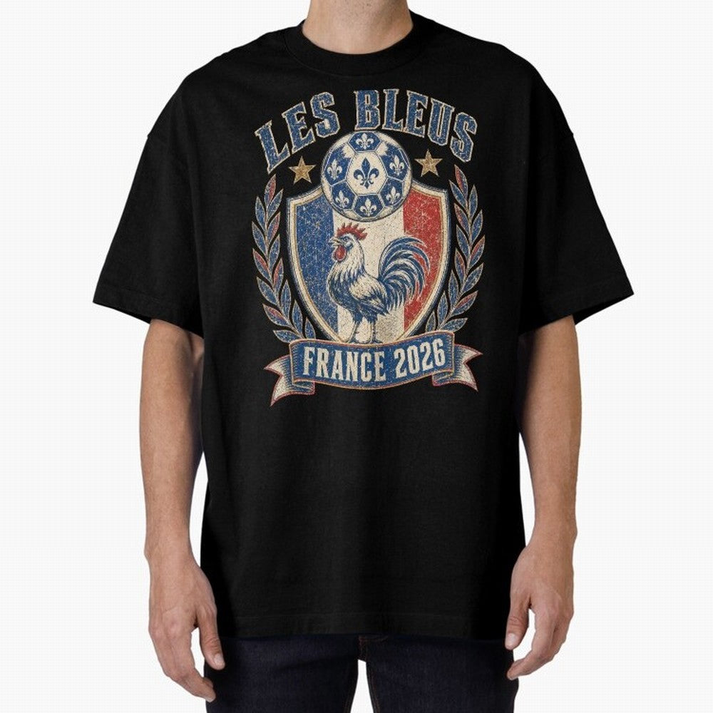Les Bleus France 2026 World Cup Soccer T-Shirt Classic T-Shirt Support Your Favorite Stars during FIFA World Cup 2026 Group Stage Spirit, Filled with Netherlands, Messi, Stadium Memories, Football Loyalty, International Chants and Championship