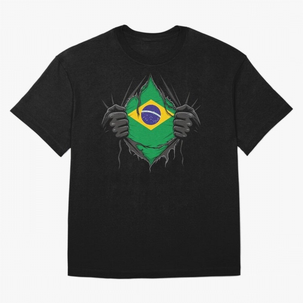 Brazil Flag - National Team Fans Classic T-Shirt Turn Every Weekend Toward FIFA World Cup 2026 Made for Mbappe, Argentina and Brazil Energy, Match Day Excitement, Supporter Culture, Golden Goals and Global Football Passion; Ideal for Passionate
