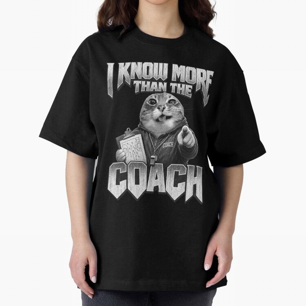 I Know More Than The Coach Funny World Cup 2026 Meme USA Soccer Fan Silly Cat Classic T-Shirt Show Championship Spirit for Match Day Hype around FIFA World Cup 2026, Cristiano Ronaldo, Argentina, Goal Celebration Energy, Supporter Heritage,