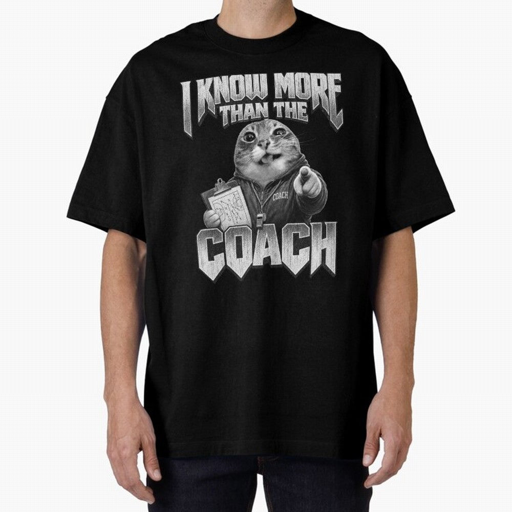 I Know More Than The Coach Funny World Cup 2026 Meme USA Soccer Fan Silly Cat Classic T-Shirt Show Championship Spirit for Match Day Hype around FIFA World Cup 2026, Cristiano Ronaldo, Argentina, Goal Celebration Energy, Supporter Heritage,