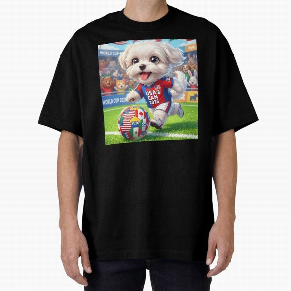 Cute Maltese Soccer Star - FIFA 2026 World Cup Edition Classic T-Shirt Show Support during Global Football Passion for FIFA World Cup 2026 Group Stage, Made for Haaland and Mbappe, Spain and Netherlands, Global Supporter Spirit, Legendary Goals,