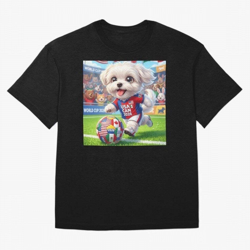 Cute Maltese Soccer Star - FIFA 2026 World Cup Edition Classic T-Shirt Show Support during Global Football Passion for FIFA World Cup 2026 Group Stage, Made for Haaland and Mbappe, Spain and Netherlands, Global Supporter Spirit, Legendary Goals,