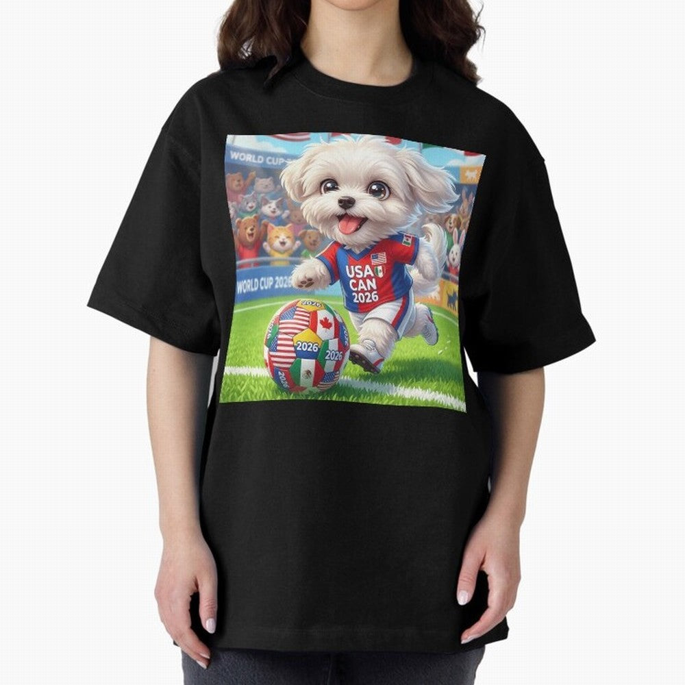 Cute Maltese Soccer Star - FIFA 2026 World Cup Edition Classic T-Shirt Show Support during Global Football Passion for FIFA World Cup 2026 Group Stage, Made for Haaland and Mbappe, Spain and Netherlands, Global Supporter Spirit, Legendary Goals,