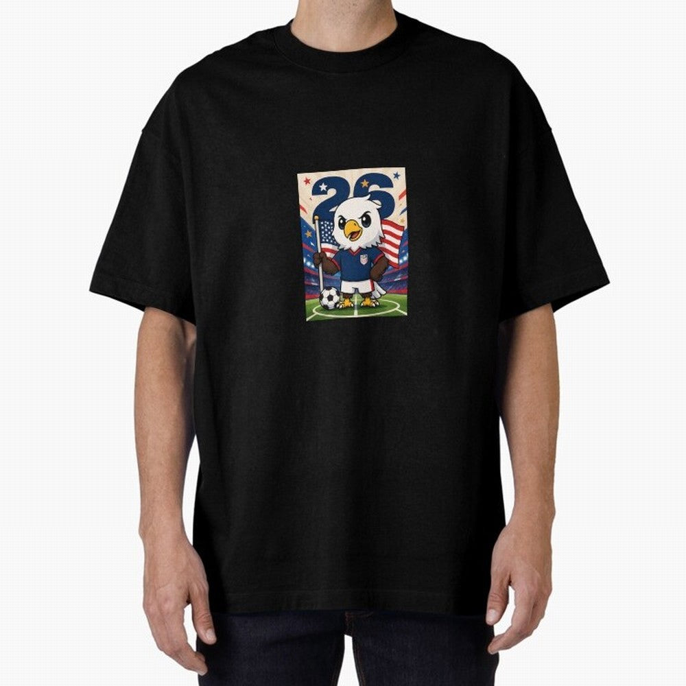 Patriotic Eagle Soccer USA Mascot Classic T-Shirt Bring Supporter Culture to FIFA World Cup 2026 Group Stage for Fans of Neymar, Haaland and Cristiano Ronaldo and Argentina and Brazil, Bringing Global Supporter Spirit, Legendary Goals, National