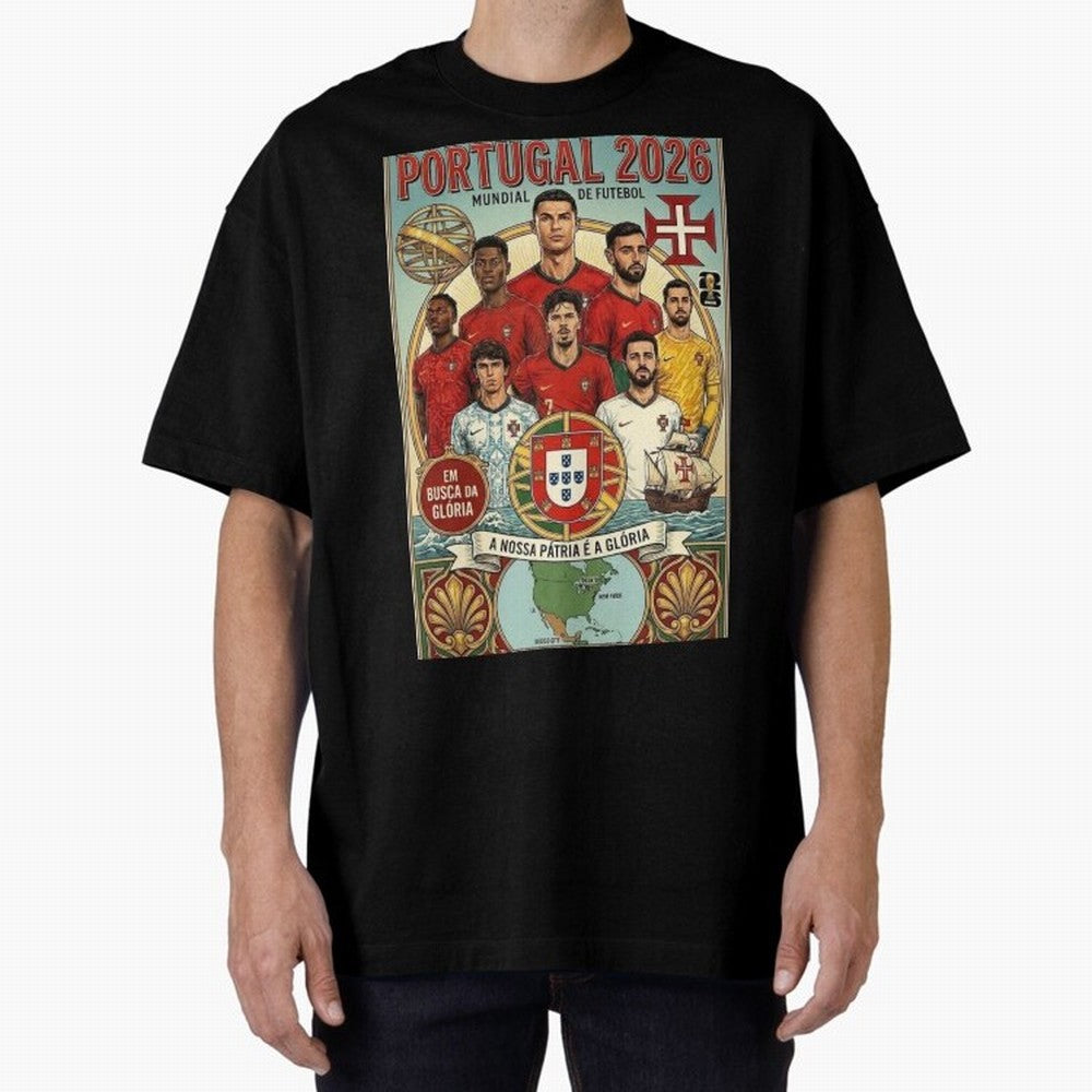 Portugal 2026 ¨C In Search of Glory Classic T-Shirt Honor the Football Icons of FIFA World Cup 2026 for Fans of Cristiano Ronaldo and Germany, Bringing Football Festival Excitement, Trophy Ambitions, Country Rivalries and Star Player Buzz; Ideal