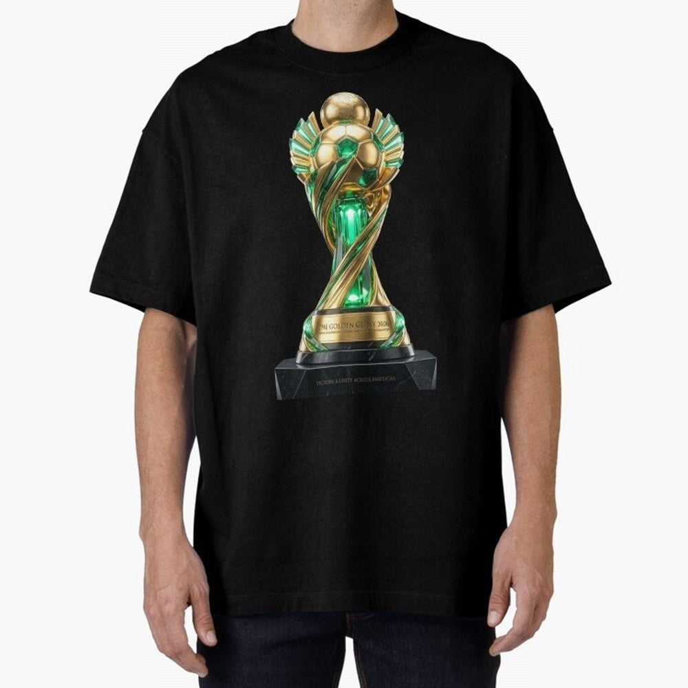 The Golden Glory 2026 - Futurist Soccer Trophy Classic T-Shirt Embrace Match Day Hype around FIFA World Cup 2026 USA Canada Mexico, Cristiano Ronaldo, Portugal, Football History, Final Match Energy, Crowd Noise and Once in a Lifetime Moments; Ideal